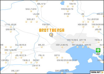 map of Brottberga