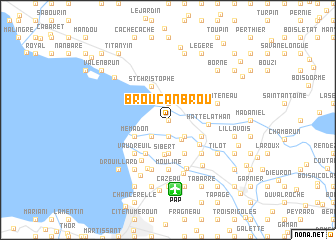 map of Broucanbrou