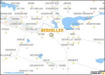 map of Brovallen