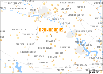 map of Brownbacks