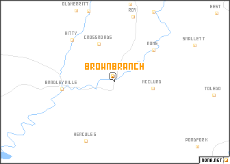 map of Brownbranch