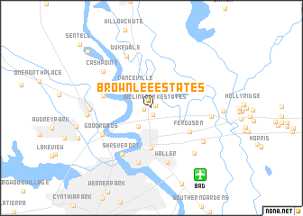map of Brownlee Estates