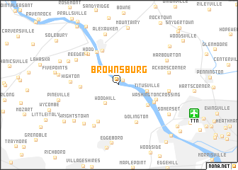 map of Brownsburg