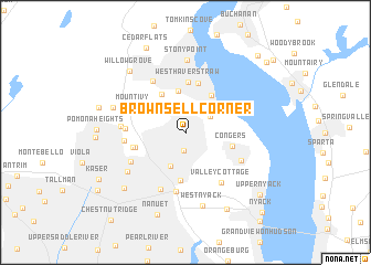 map of Brownsell Corner