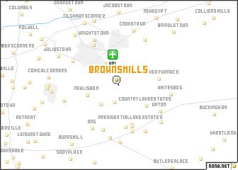 map of Browns Mills