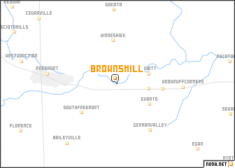 map of Browns Mill