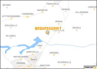 map of Browns Summit