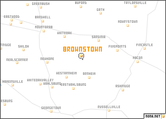 map of Brownstown
