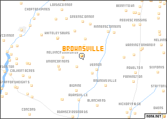 map of Brownsville