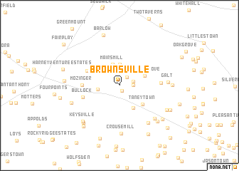 map of Brownsville