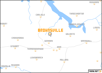 map of Brownsville