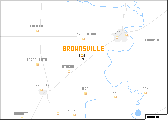 map of Brownsville