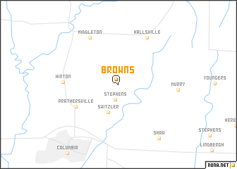 map of Browns