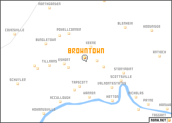 map of Browntown