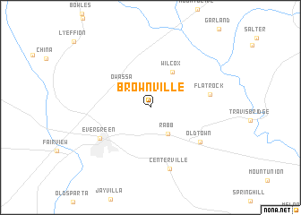 map of Brownville