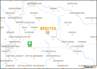 map of Broxted