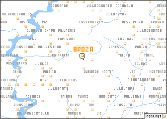 map of Broza