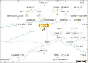 map of Broze