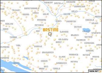 map of Brstine