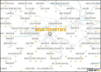 map of Bruay-en-Artois