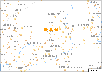 map of Bruçaj