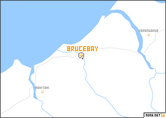 map of Bruce Bay