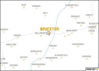 map of Bruceton