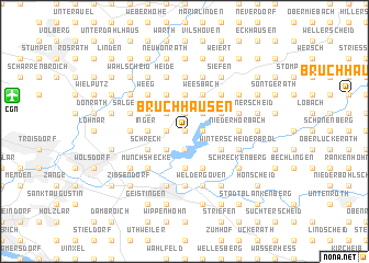 map of Bruchhausen