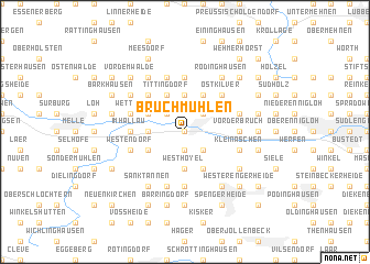 map of Bruchmühlen