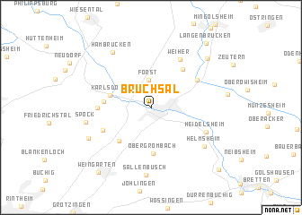 map of Bruchsal