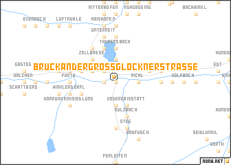 map of Bruck an der Großglocknerstraße