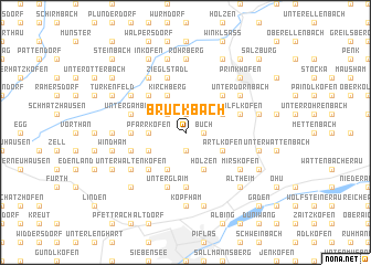 map of Bruckbach