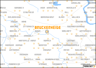 map of Brückerheide
