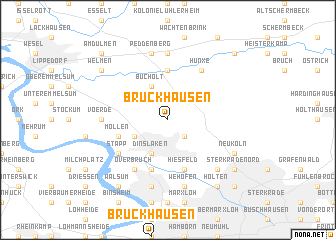 map of Bruckhausen