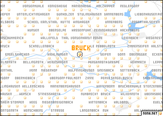 map of Brück