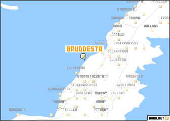 map of Bruddesta