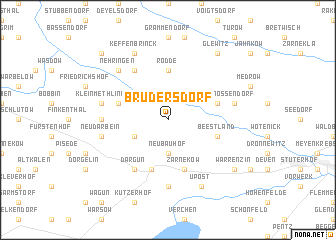map of Brudersdorf