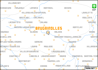 map of Brugairolles