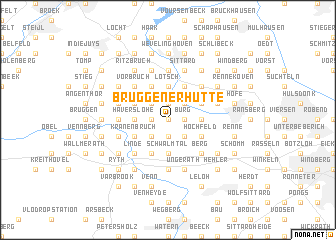 map of Brüggenerhütte