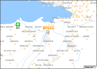 map of Brugg