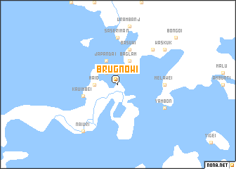 map of Brugnowi