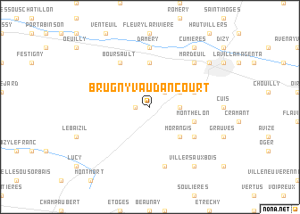 map of Brugny-Vaudancourt