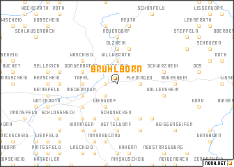 map of Brühlborn