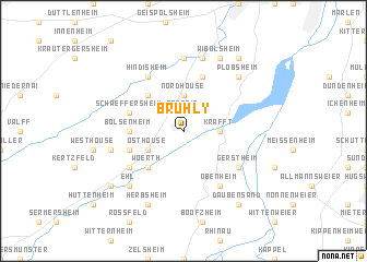 map of Bruhly