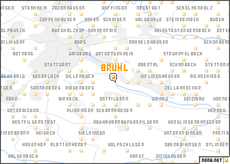 map of Brühl