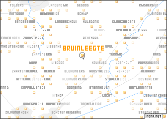 map of Bruinleegte