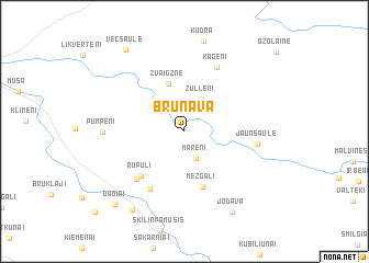 map of Brunava