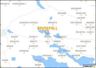 map of Brunefall