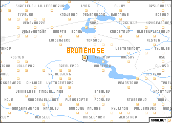 map of Brunemose