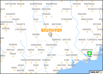 map of Brunikrom
